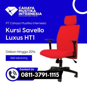 Jual Kursi Kantor Merah Jakarta Savello Luxus HT1
