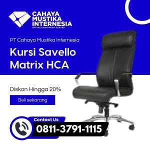 Jual Kursi Kantor Hitam Jakarta Savello Matrix HCA