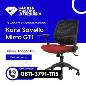 Jual Kursi Staff Putar Jakarta Savello Mirro GT1