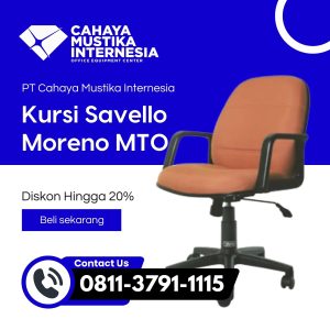 Jual Kursi Staff Ergonomis Jakarta Savello Moreno MT0