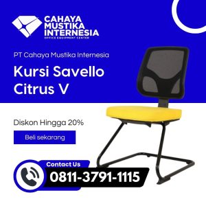 Jual Kursi Meeting Tanpa Roda Jakarta Savello Citrus V