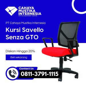 Jual Kursi Staff Untuk Kantor Jakarta Savello Senza GT0