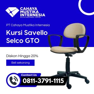 Jual Kursi Staff Naik Turun Jakarta Savello Selco GT0