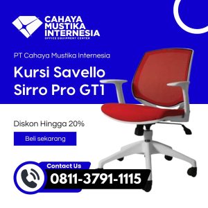 Jual Kursi Staff Merah Jakarta Savello Sirro Pro GT1