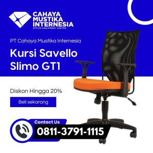 Jual Kursi Staff Yang Bisa Muter Jakarta Savello Slimo GT1