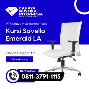 Jual Kursi Kantor Ergonomis Jakarta Savello Emerald LA