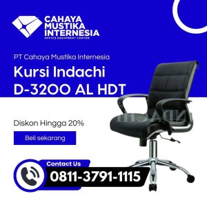 Kursi Direktur Hitam Indachi D-3200 AL HDT