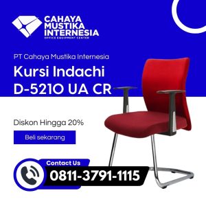 Kursi Rapat Warna Merah Indachi D-5210 UA CR