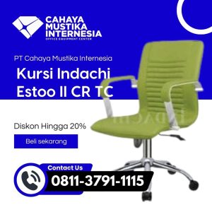 Kursi Kerja Tanpa Lengan Indachi Estoo II CR TC