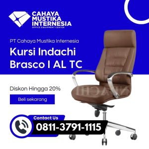 Kursi Direktur Warna Coklat Indachi Brasco I AL TC