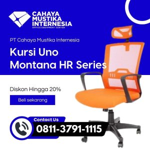 Kursi Kerja Uno Montana HR (Headrest) Series