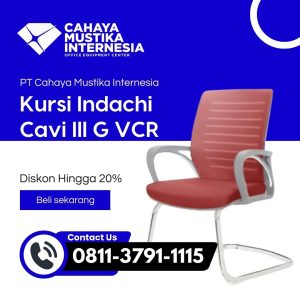 Kursi Meeting Warna Merah Indachi Cavi Ill G