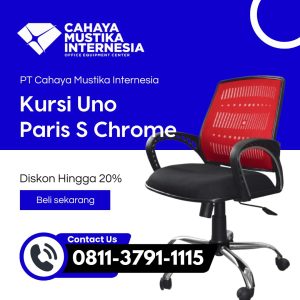 Kursi Kantor Untuk Staff Uno Paris S Chrome