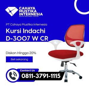 Kursi Staff Merah Indachi D-3007 W CR